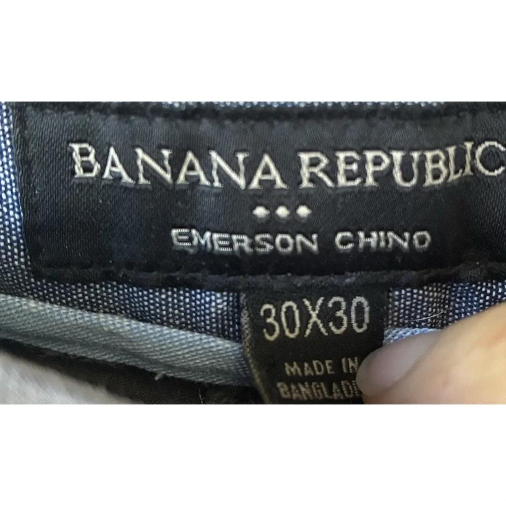 Banana Republic Emerson Chino Gray Pants Mens‎ 30x30